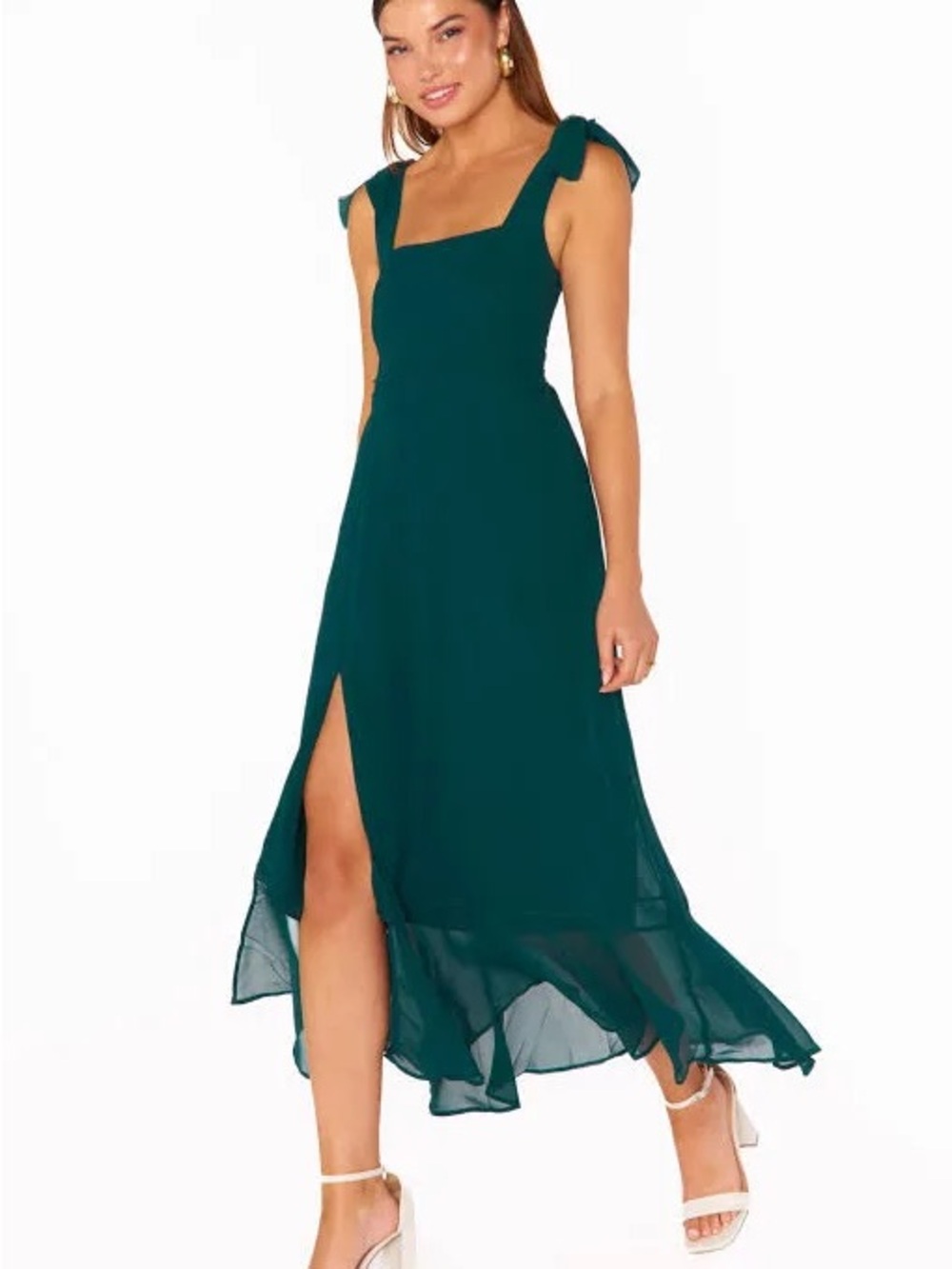 Show Me Your Mumu Claire Midi Dress Emerald Green Wedding Guest Bridesmaid XL - Picture 13 of 14